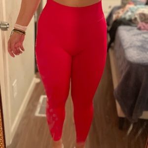 PINK SEAMLESS LEGGINGS